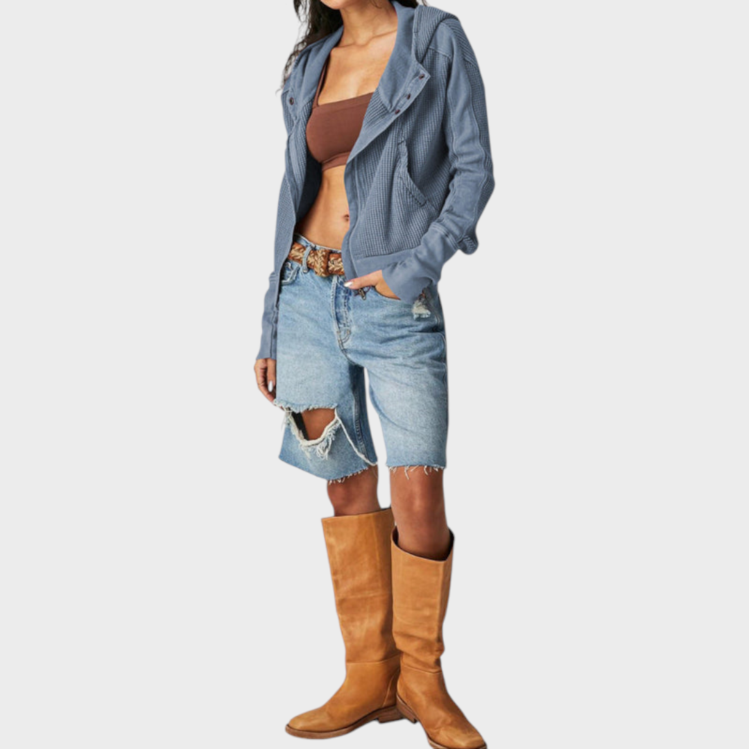 Alyssa | Valona Waffle Sweatshirt