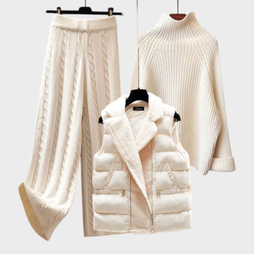 Isobel | Three-Piece Knitted Winter Set