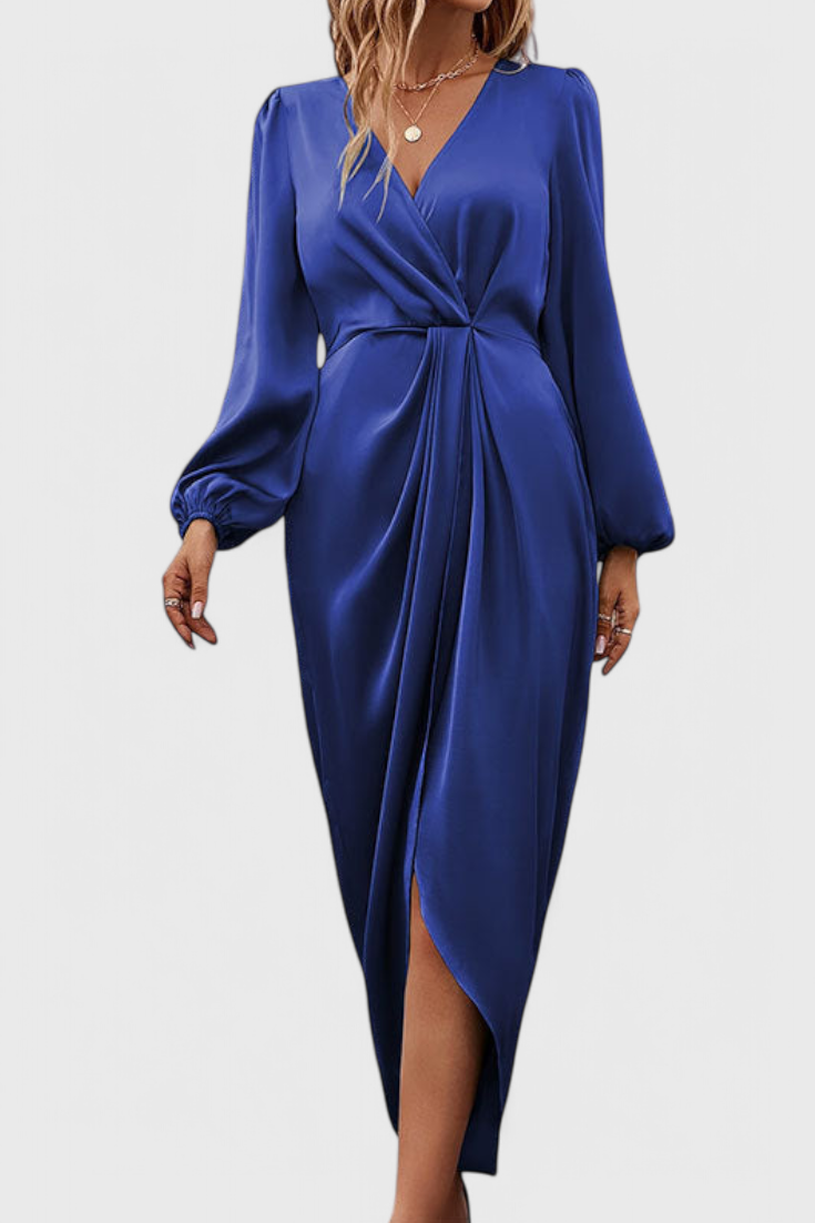 Dlouhé saténové šaty Giada