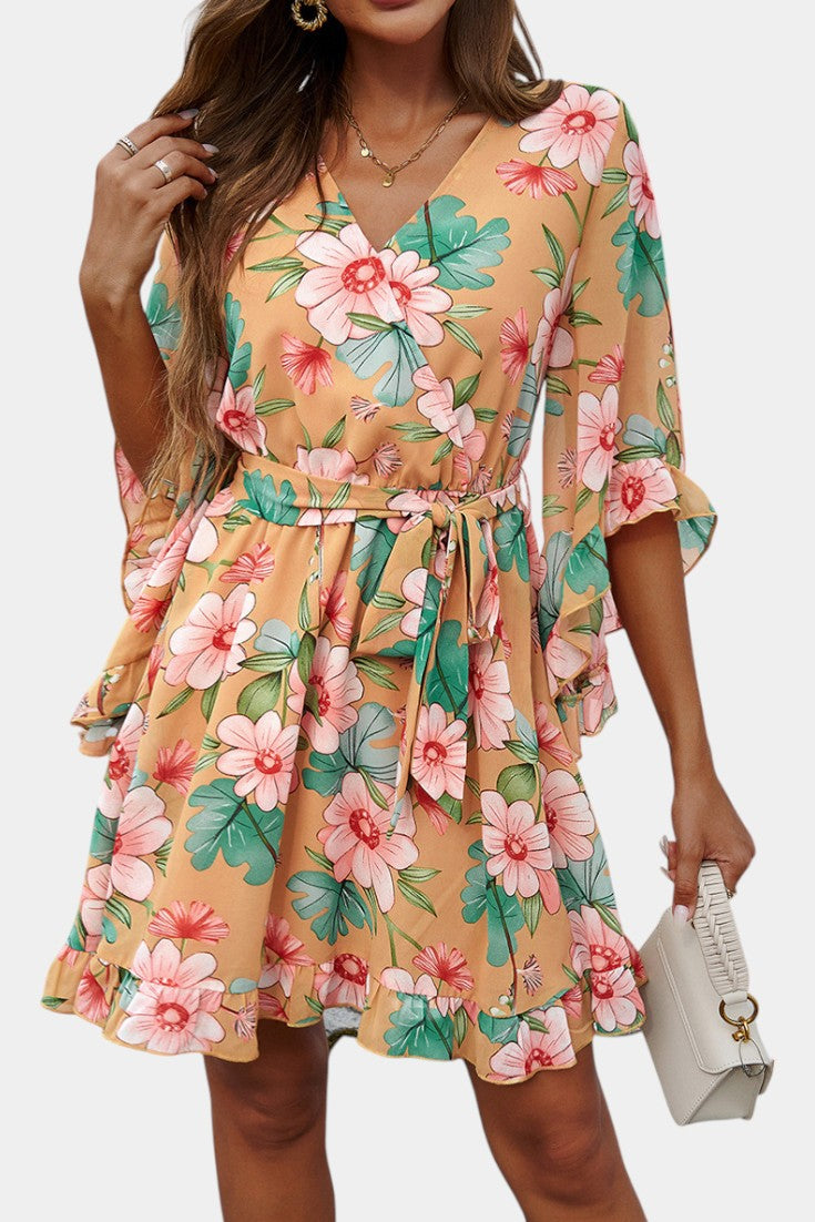 Besa Mini Floral Print Dress