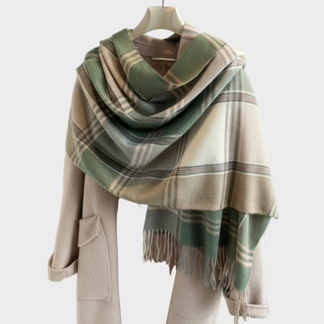 Aveline | Luxurious Plaid Scarf