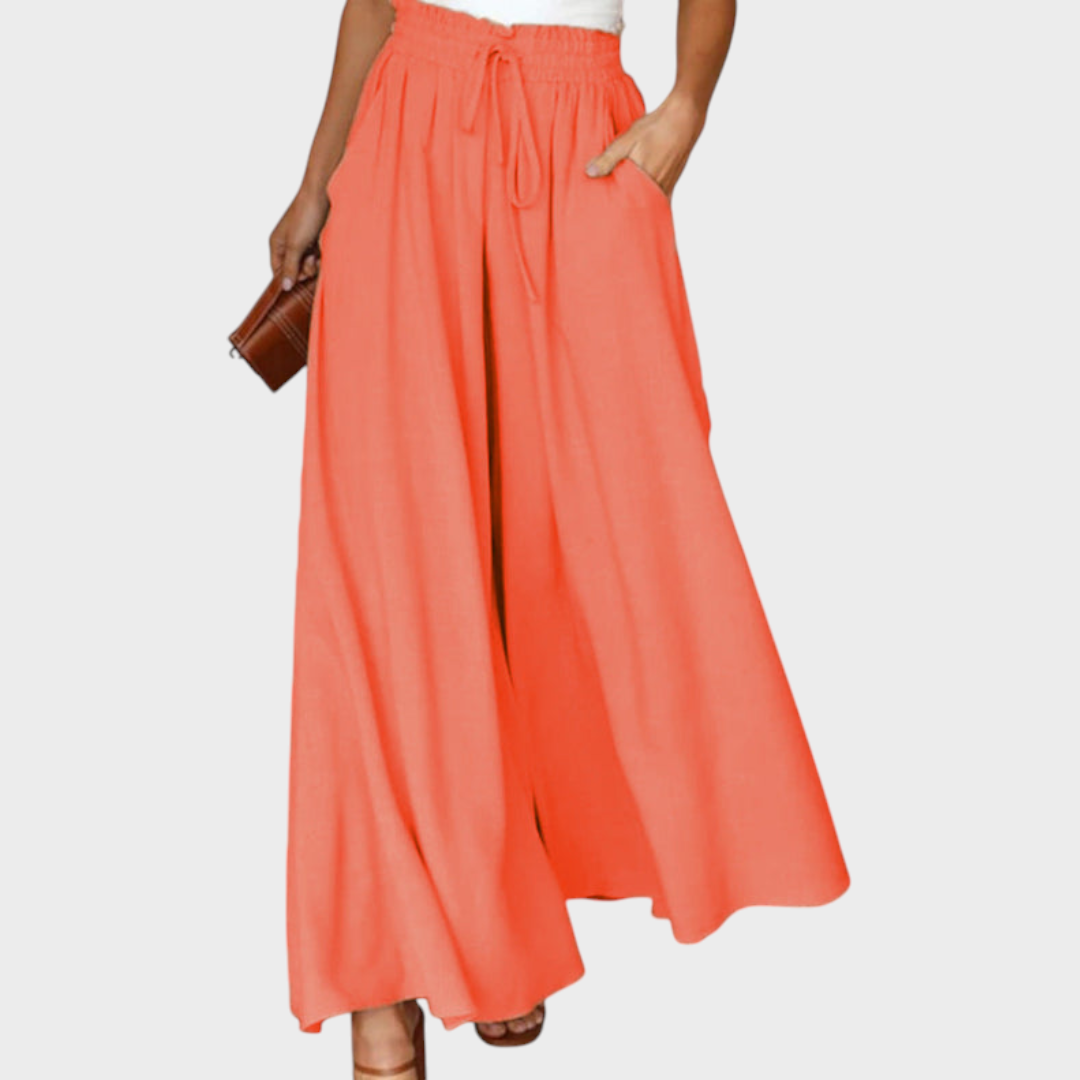Tory | High-Waist Wide-Leg Ice Silk Pant