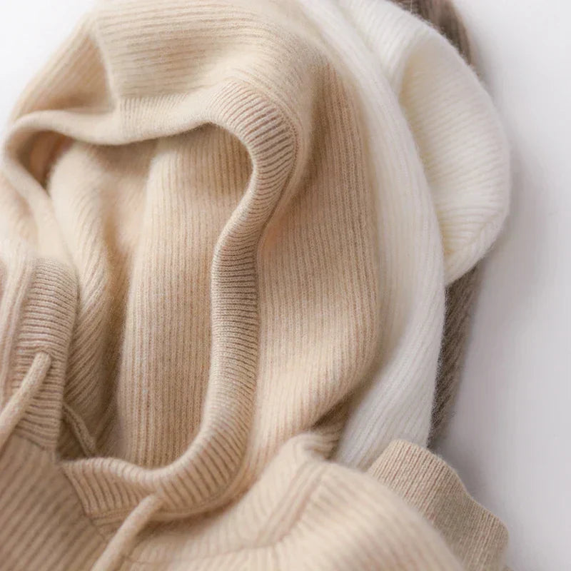 Penny - Cashmere Hooded Knit Sweater Calderon (Calderon Cashmere Hood Knit)