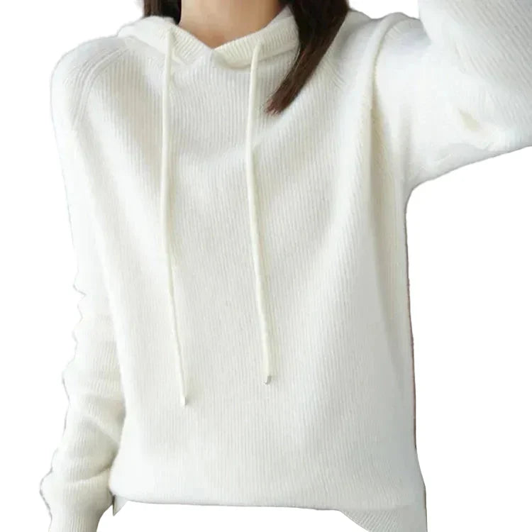 Penny - Cashmere Hooded Knit Sweater Calderon (Calderon Cashmere Hood Knit)