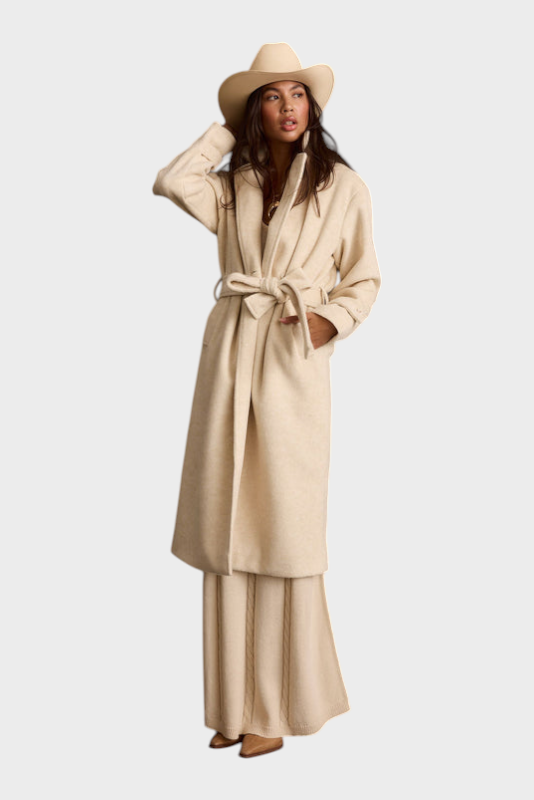 Filippa | Beige Coat with Belt