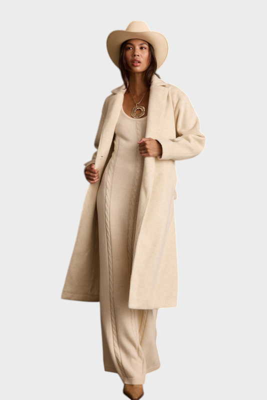Filippa | Beige Coat with Belt