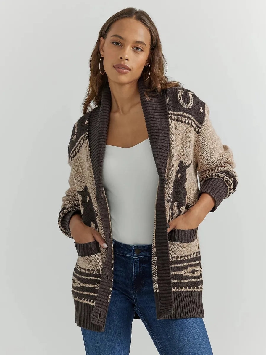 Ilana | Western Style Shawl Collar Cardigan