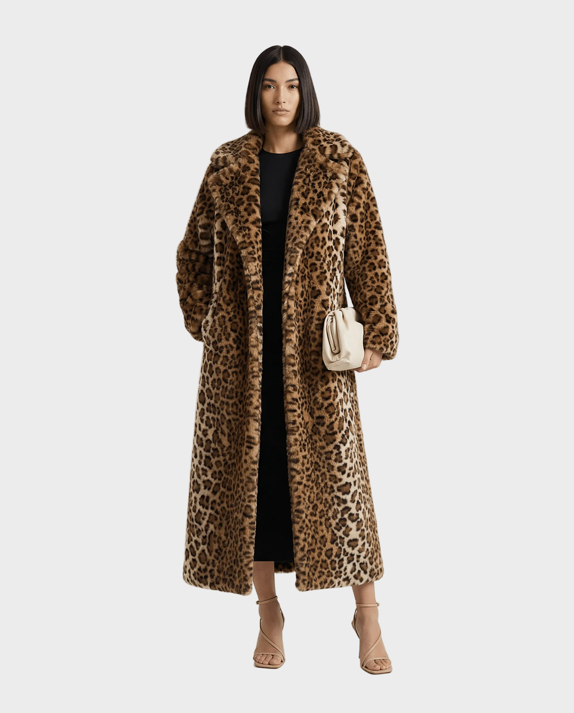 Aurelia Faux Fur Coat Leopard