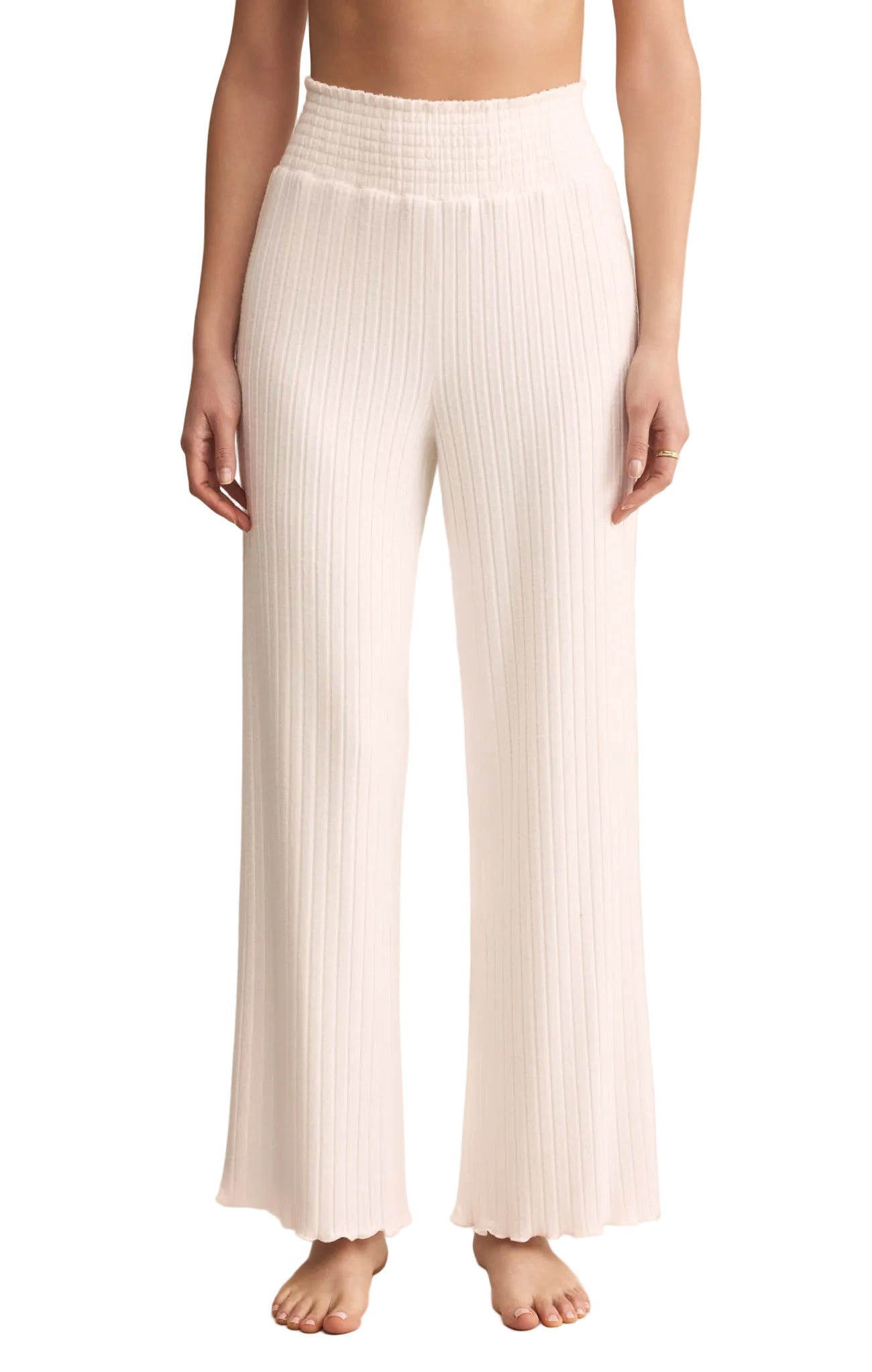 Megan | Dawn Smocked Silky Rib Pant