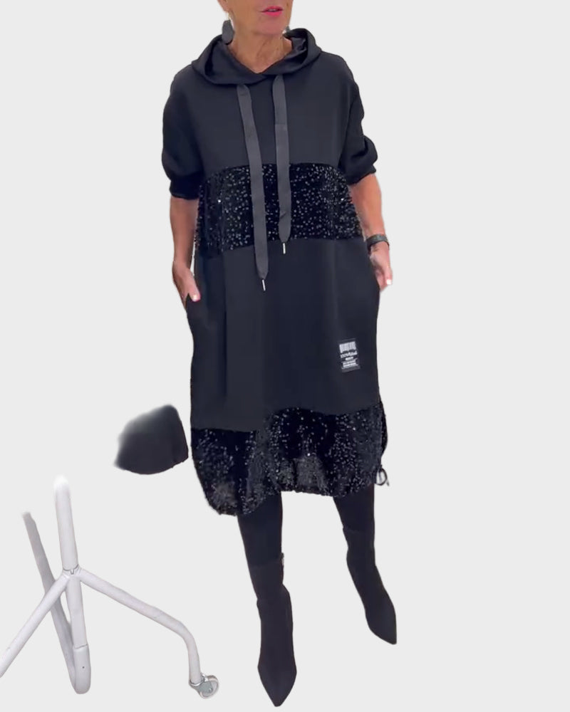 Marieta | Modern Dress with Hood and Flare