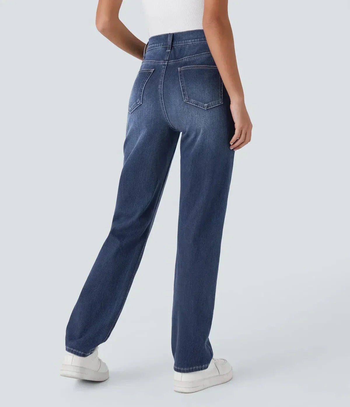 Elastic and Comfortable High Waisted Pants