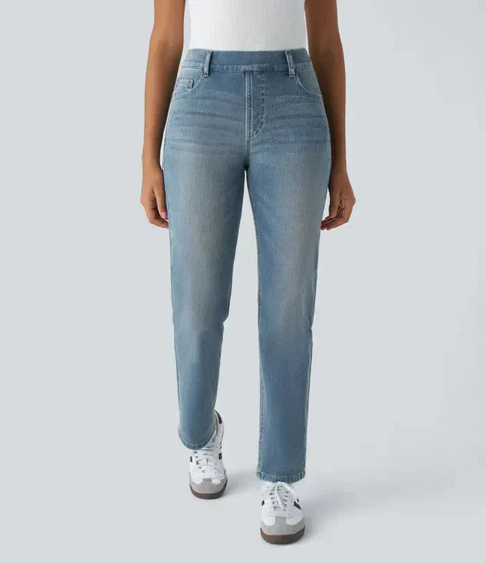 Elastic and Comfortable High Waisted Pants