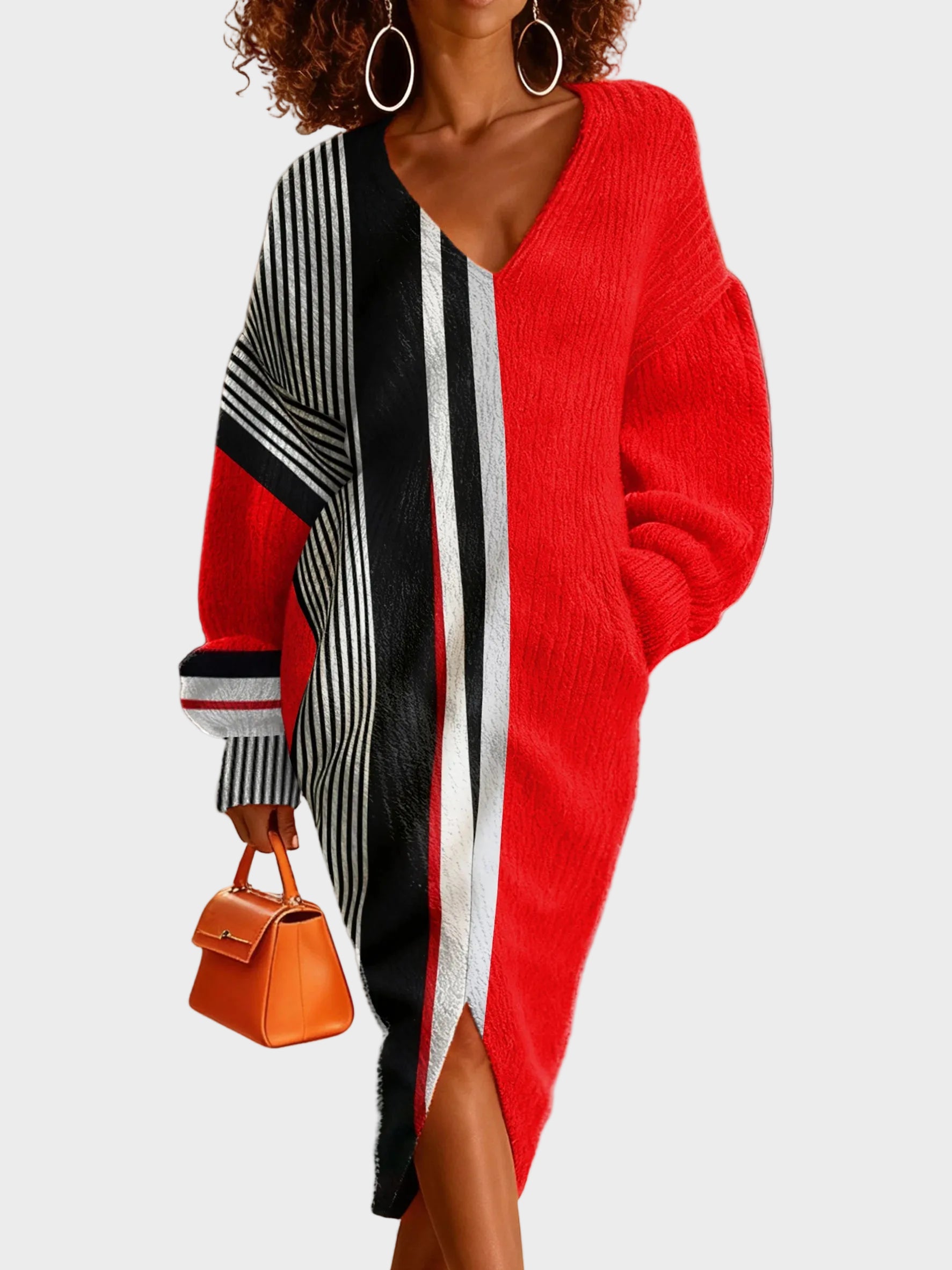 Cirilla | Fashion Abstract Geometric Art Print Hooded Sweatshirt