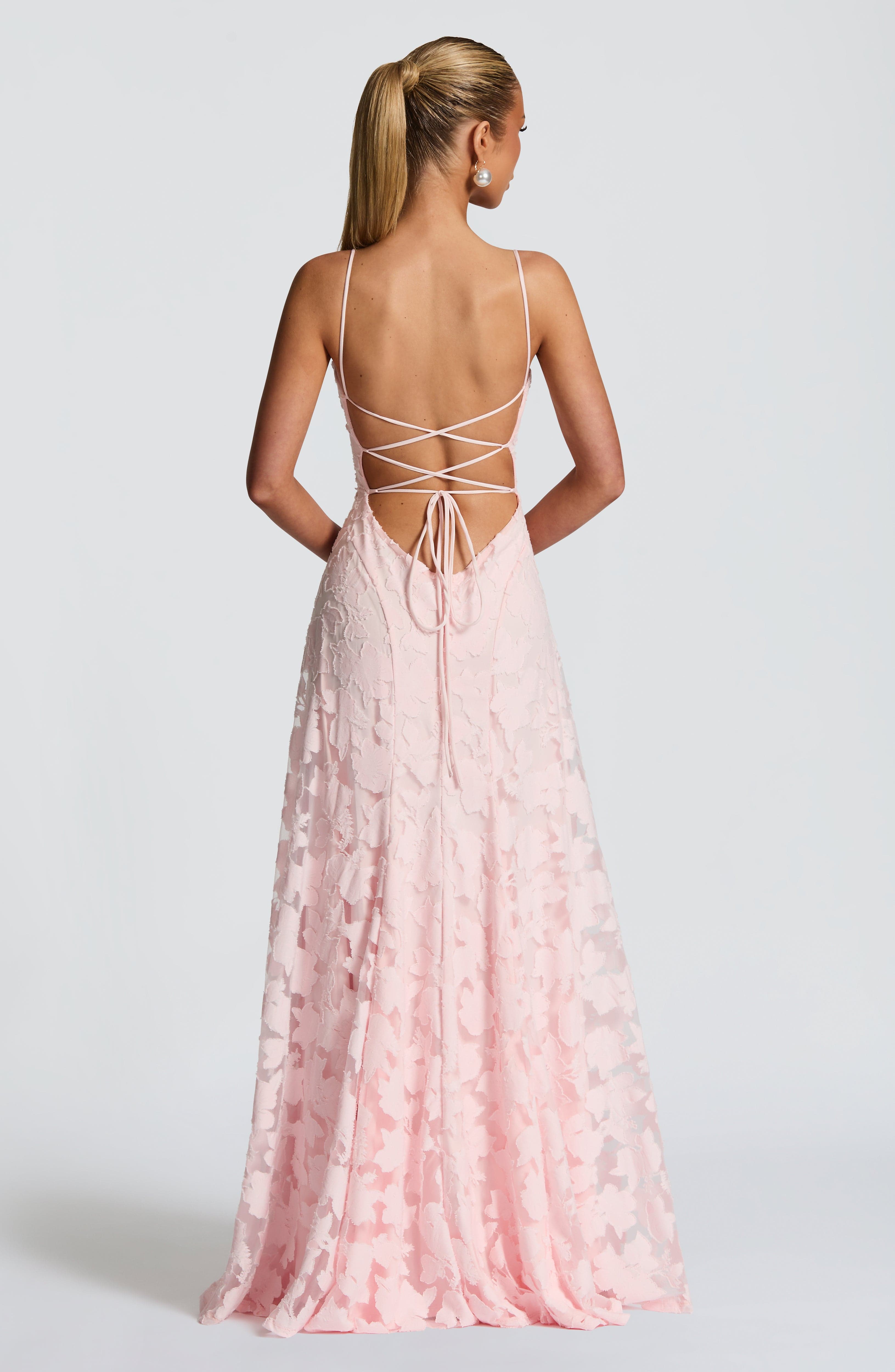 Francisa - Maxi Dress with Lace Corsage