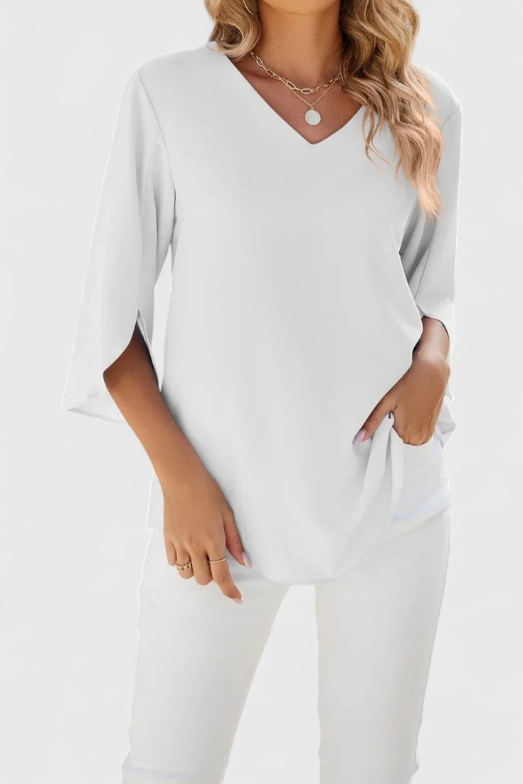 Tabitha Casual Blouse with a Comfortable Line and Elegant Style