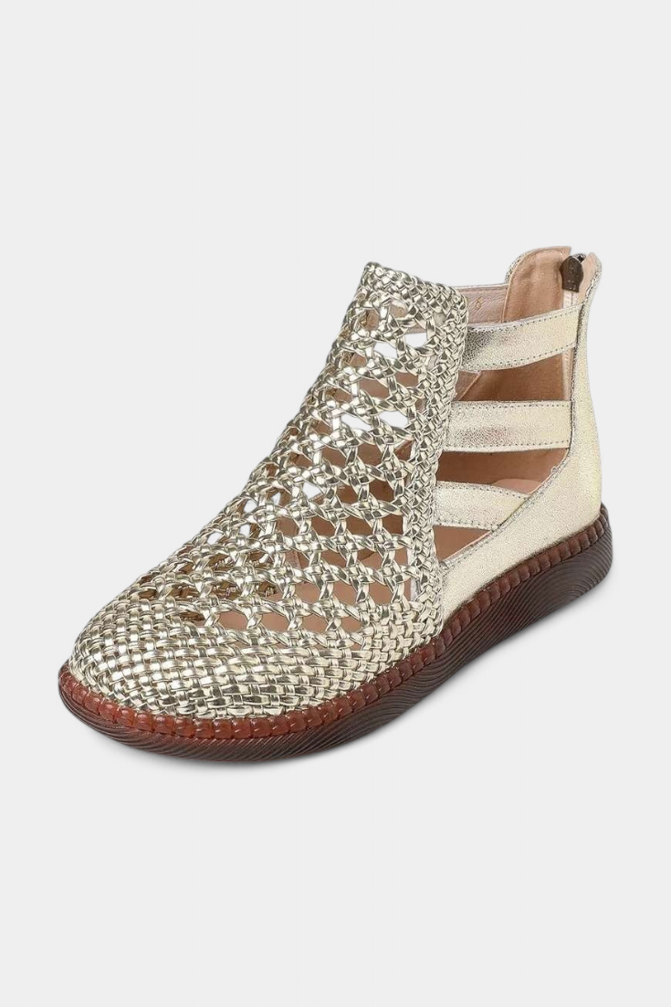 Alica Openwork knitted sandals with flexible sole