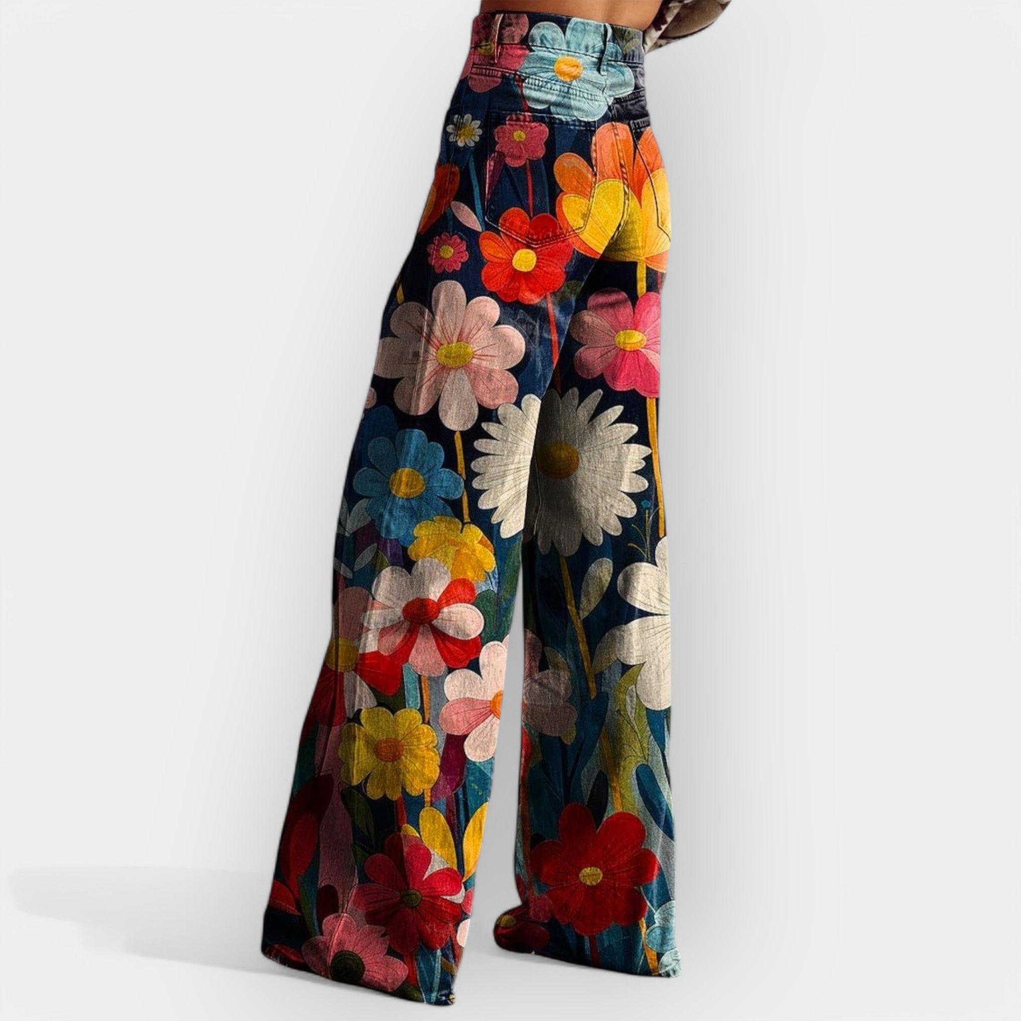 Floral Wide Leg Pants