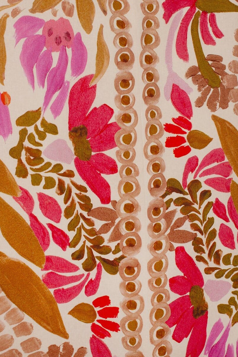 Suzanne Maxi Floral Dress with Vibrant Colors