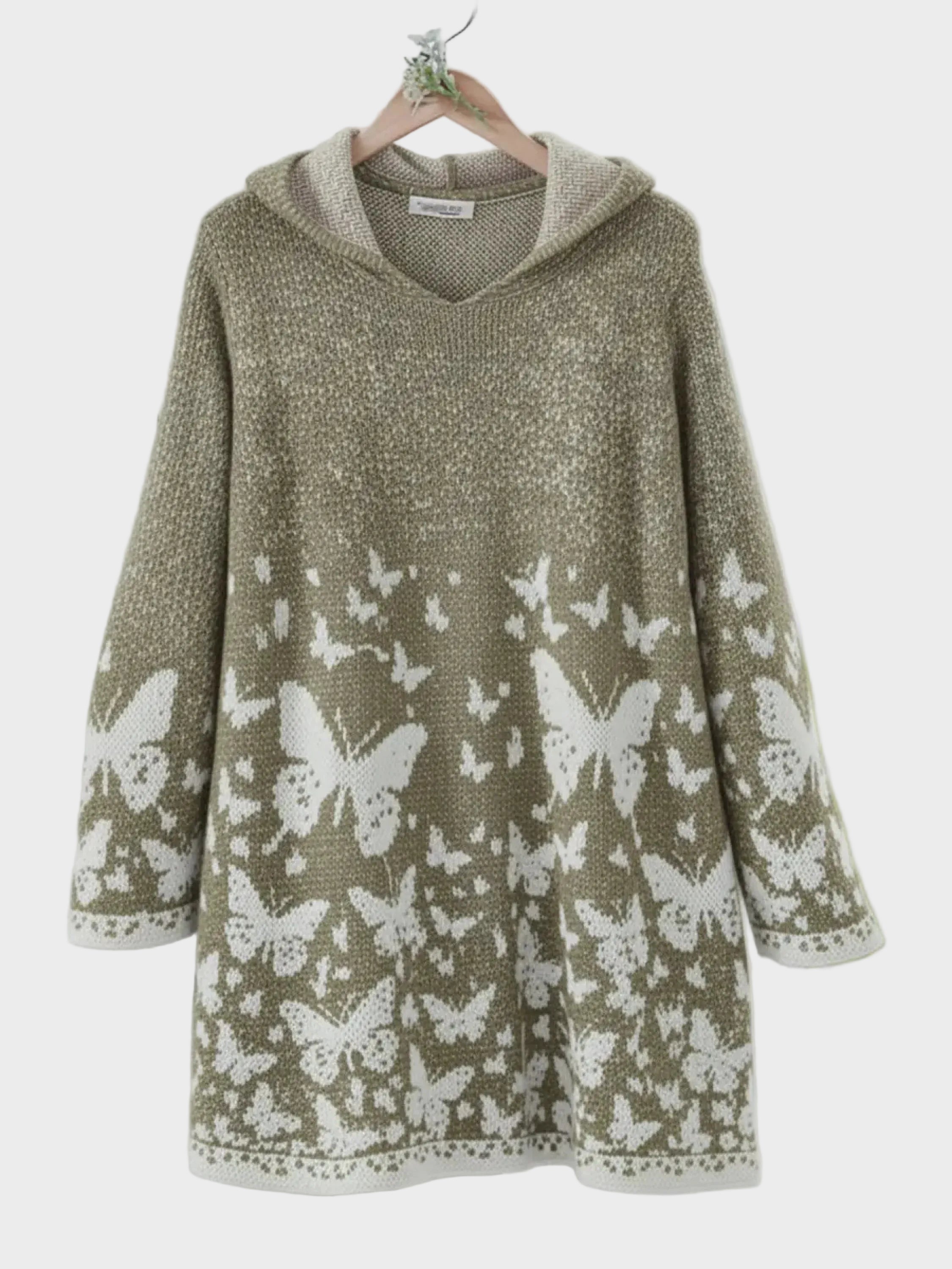 Zoe | Butterfly Valley Hooded Knitted Sweater