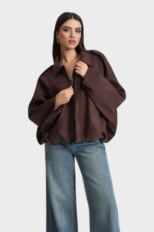 Vita | Suede bomber jacket