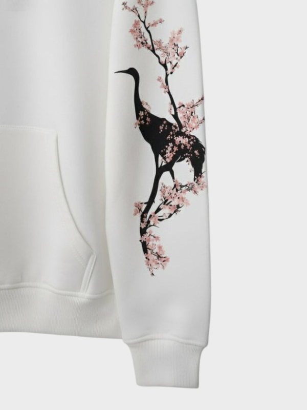 Adelle | Sakura Kran – Oversized Soft Hoodie