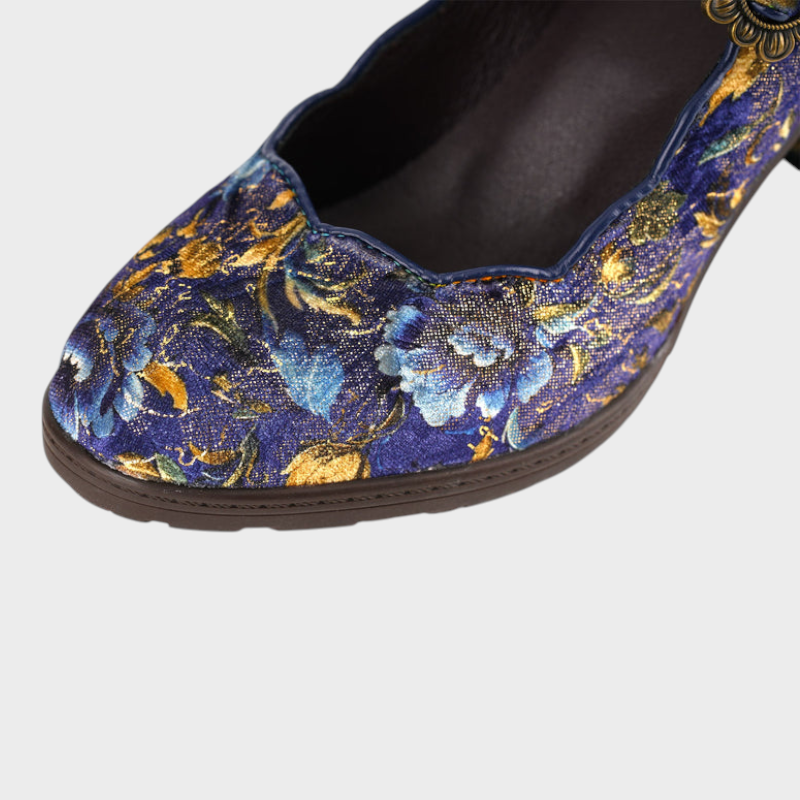 Rosemary | Retro Handmade Embroidered Heels