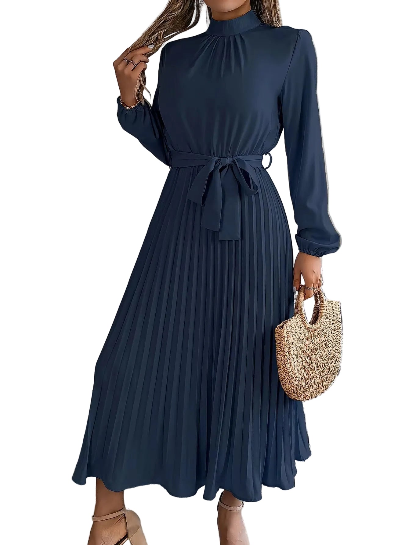 Sorayae | Elegant Pleated Maxi Dress