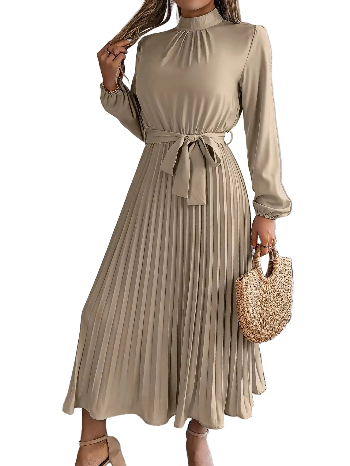 Sorayae | Elegant Pleated Maxi Dress
