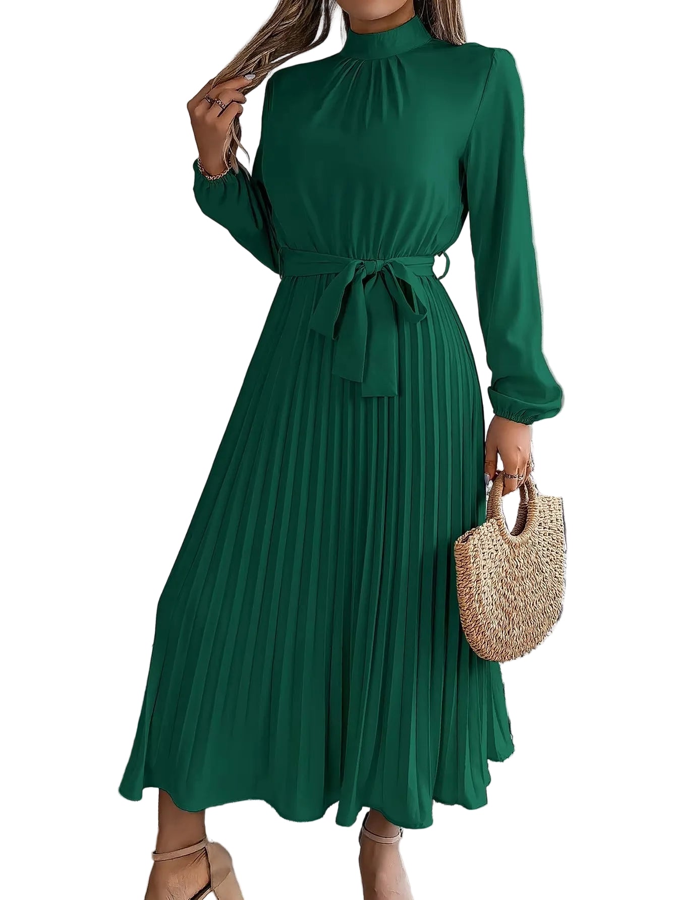 Sorayae | Elegant Pleated Maxi Dress
