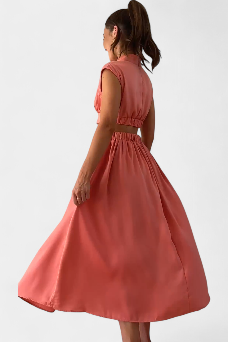 Jocelyn Side Slit Dress Set