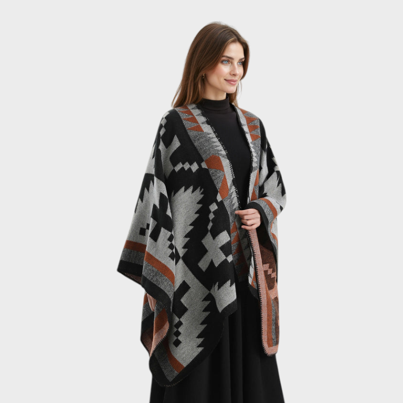 Nikita | Cozvia BreezeWrap Windproof Crochet Shawl