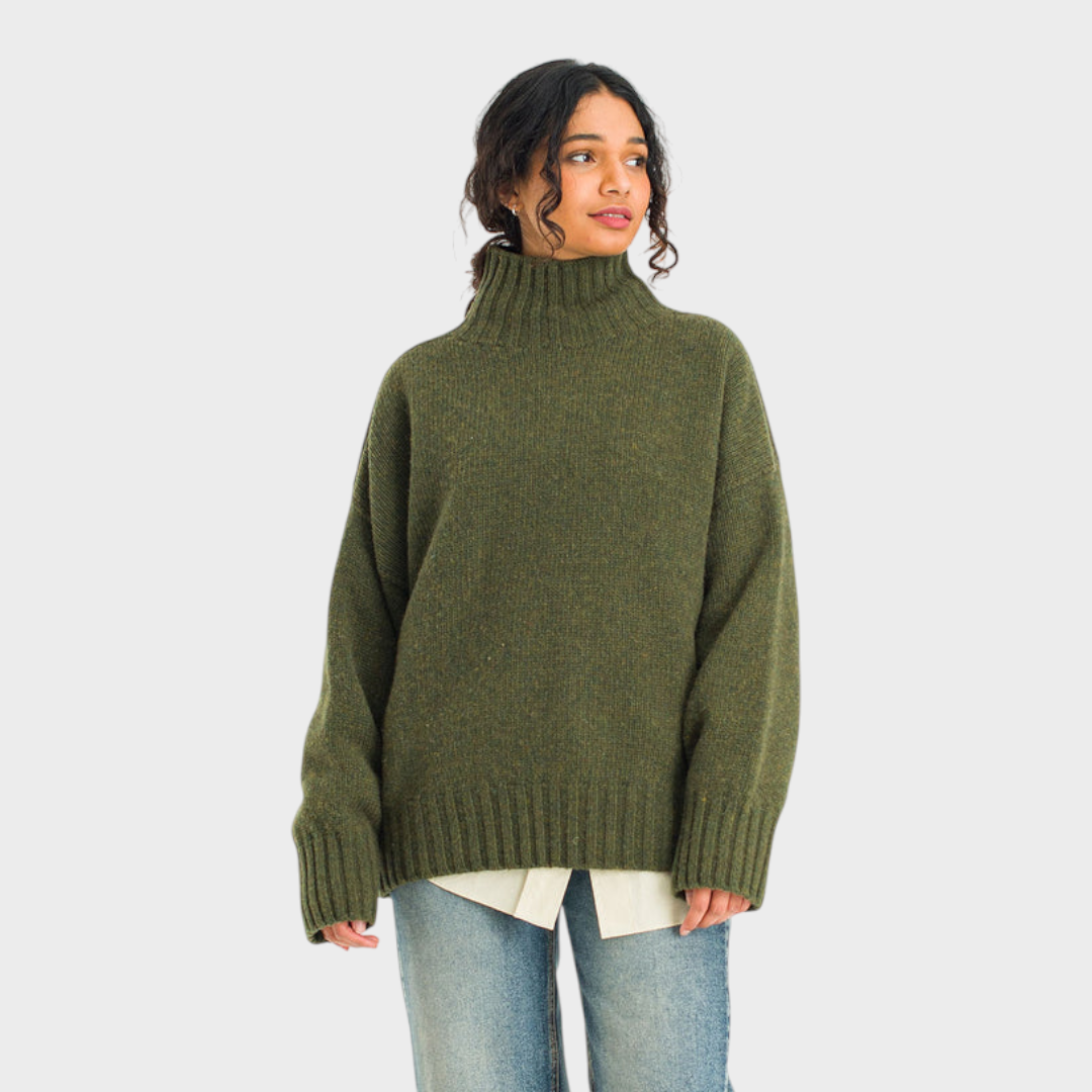 Baylee | Relaxed fit soft knit, Forest