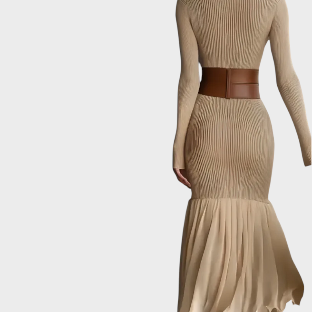 Florentina | Elegant Turtleneck Knit Dress