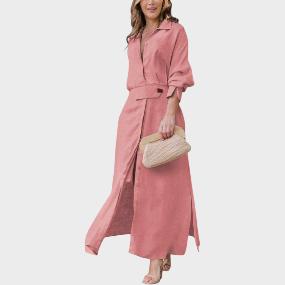 Jeanette | Elegant Maxi Dress with V-Neck