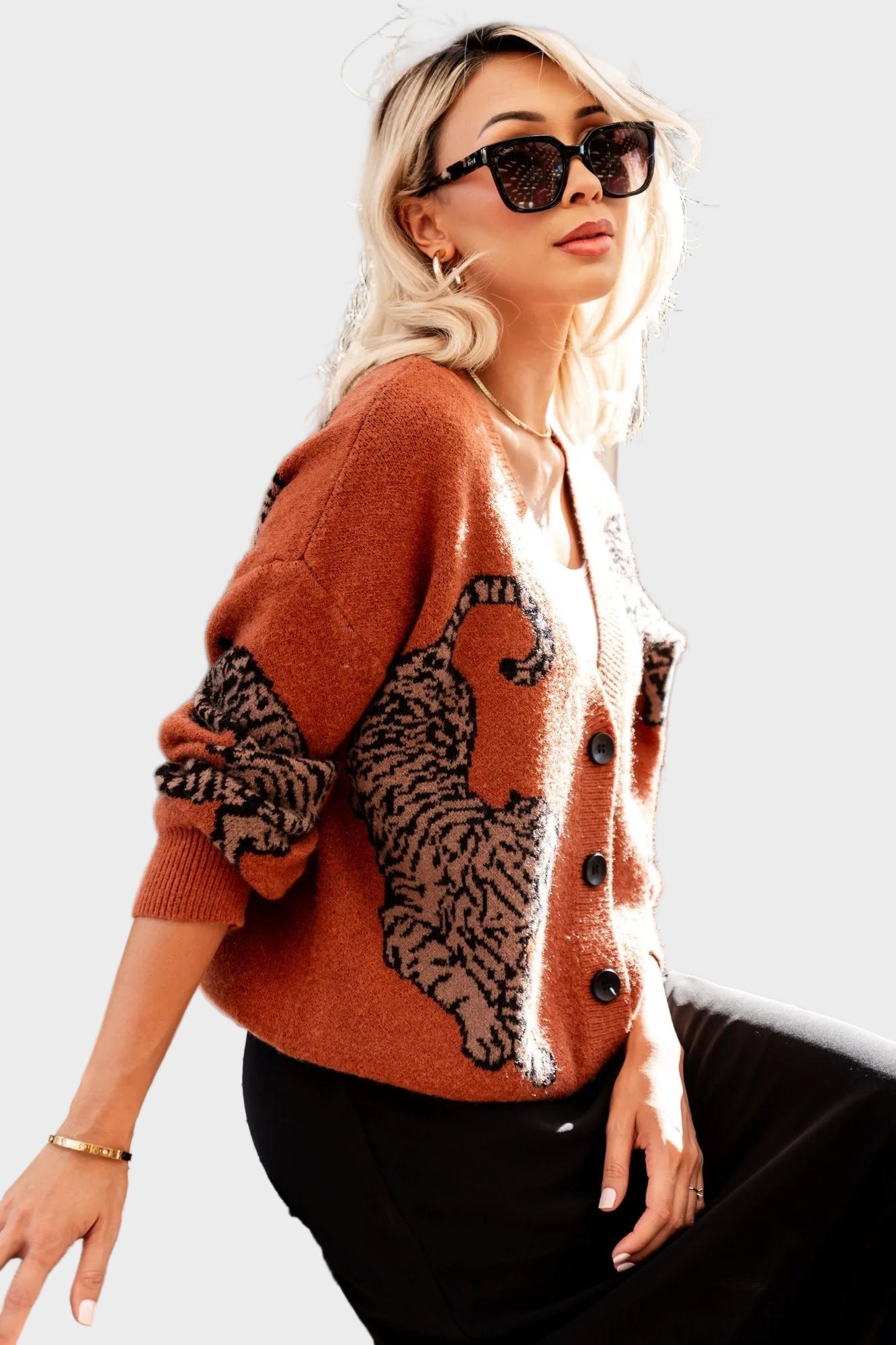 Wanda | Tigress Sweater in Rust