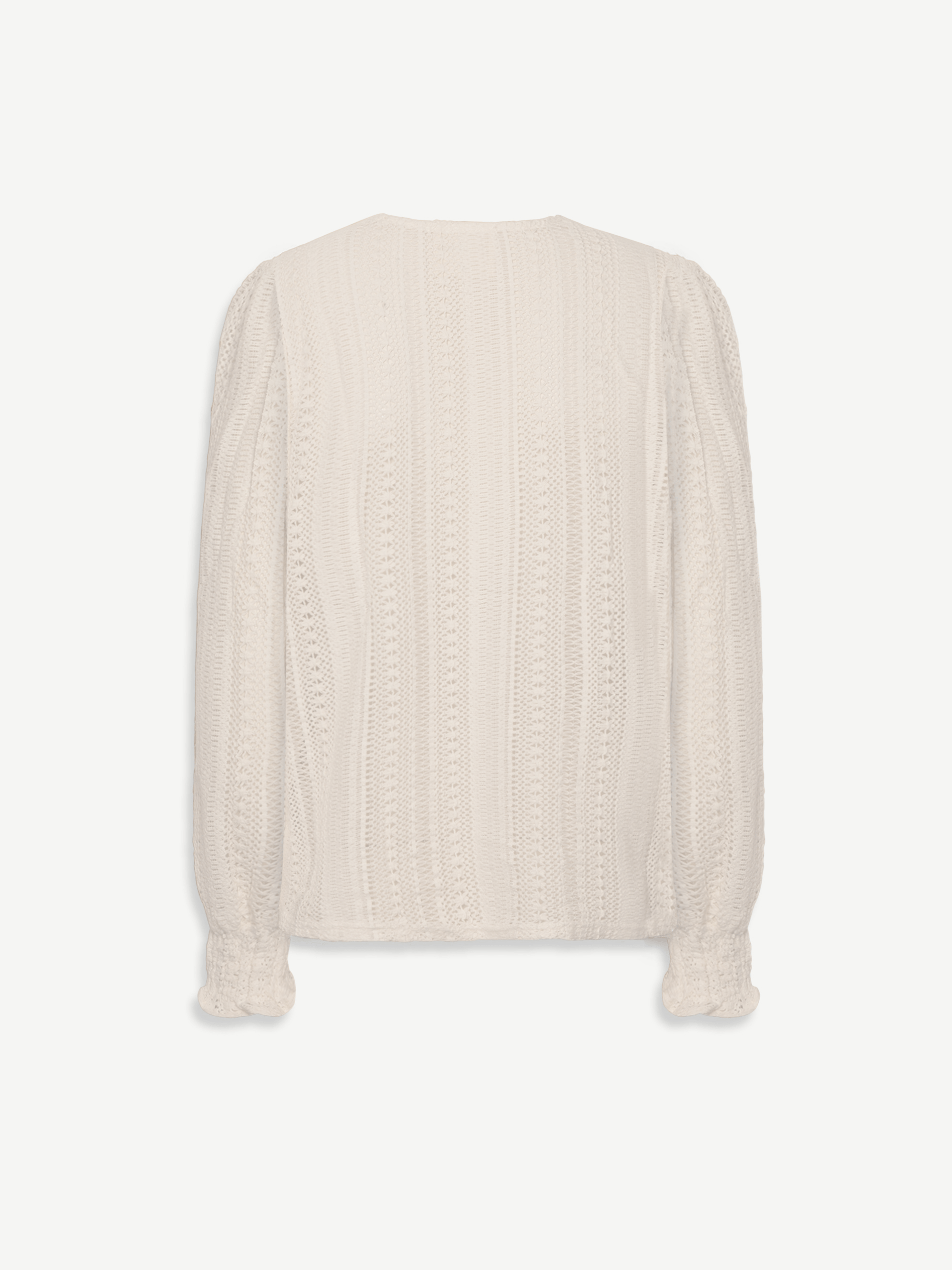 Angela | Ecru Crochet Arlyne Blouse