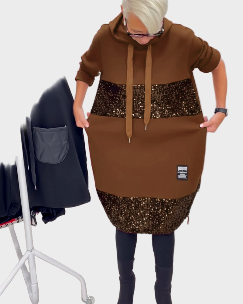 Marieta | Modern Dress with Hood and Flare