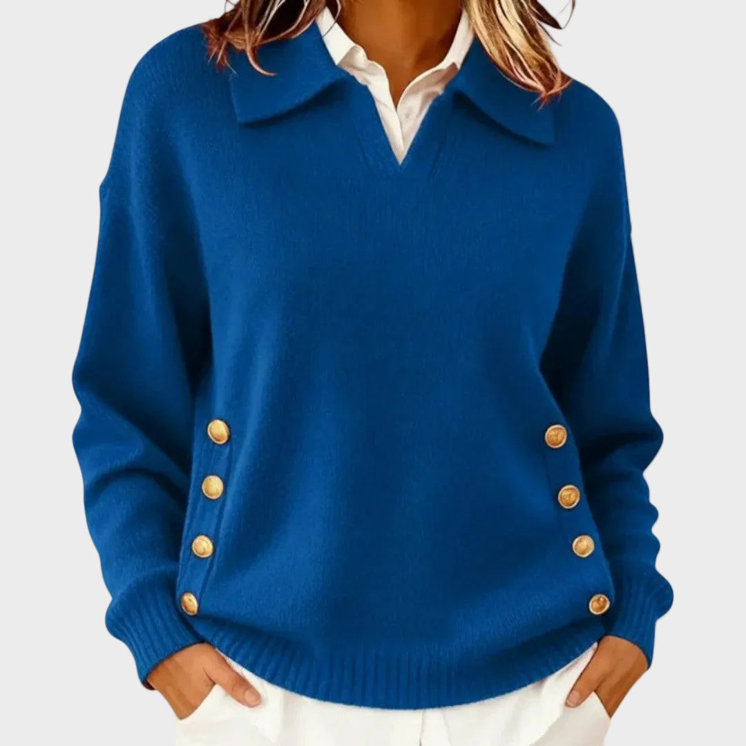 Roselyn | BUTTON DETAIL SWEATER