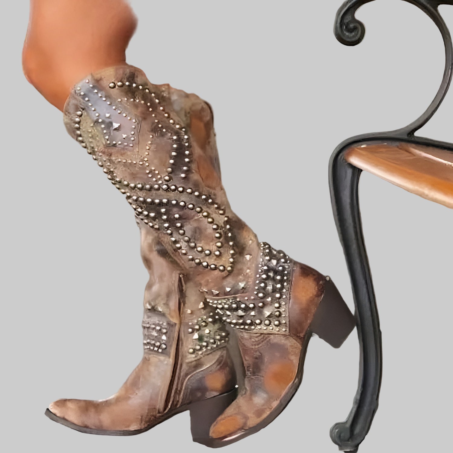 Monroe |knee-high western boots