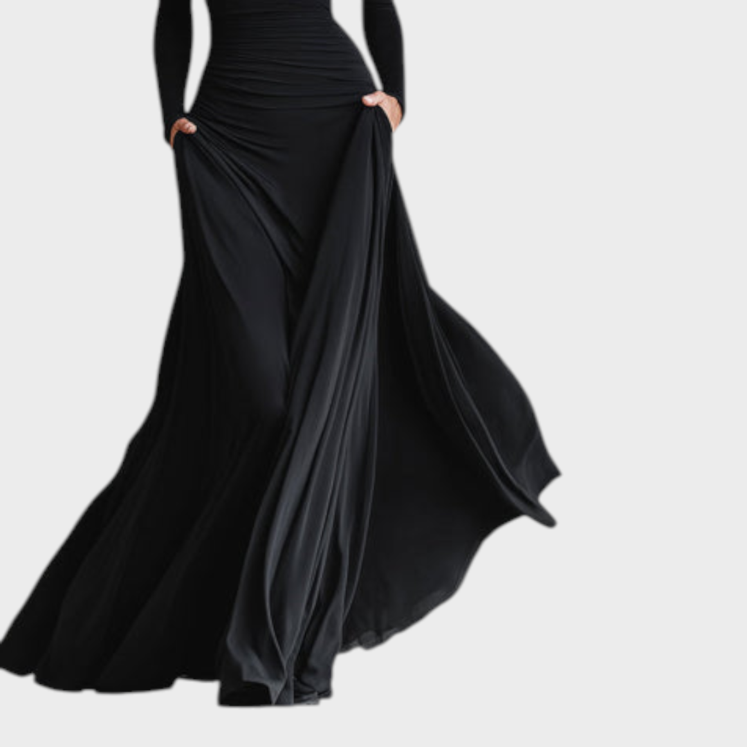 Mikayla | Elegant Maxi Dress with Flowing Pleats