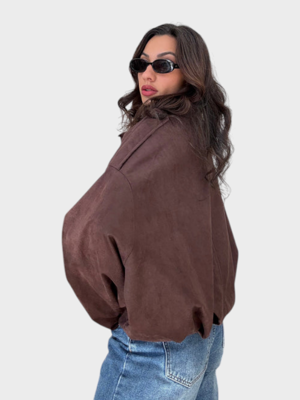 Vita | Suede bomber jacket