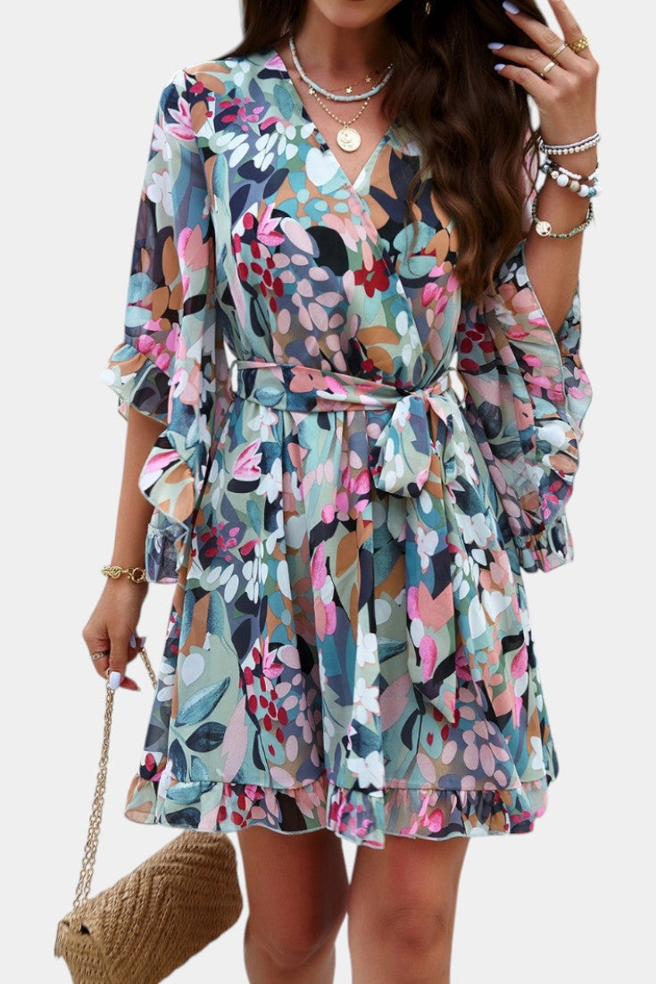 Besa Mini Floral Print Dress