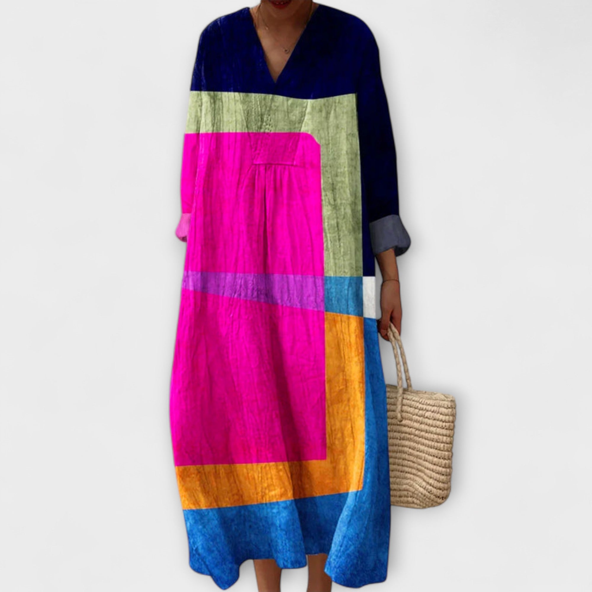 Brunhilda — nadčasové ležérní šaty ze směsi bavlny