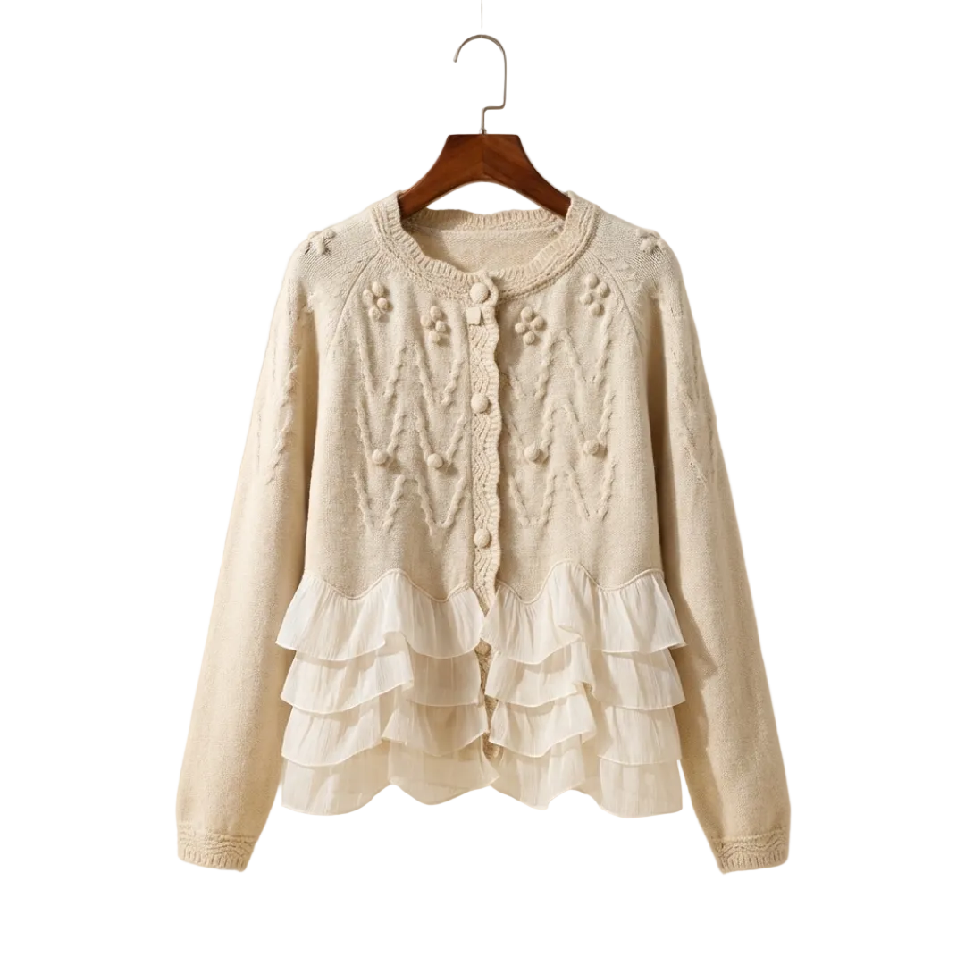Natalie - Ruffle Cardigan
