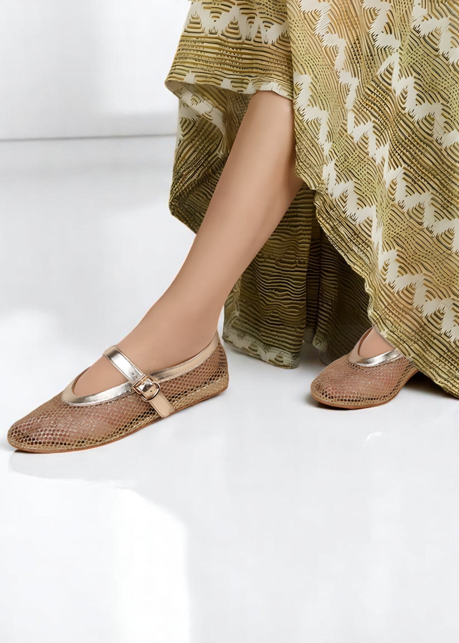 Luna – Mesh Flats with Modern & Statement Style