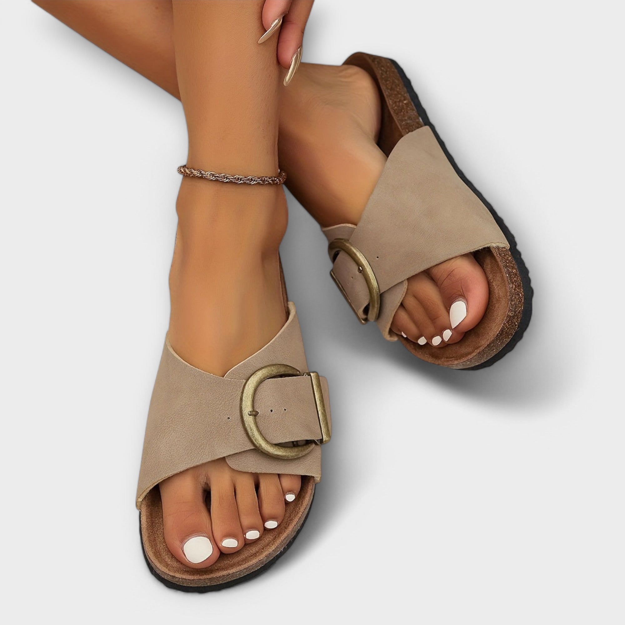 Women's Sandals with Torso Design and Straps