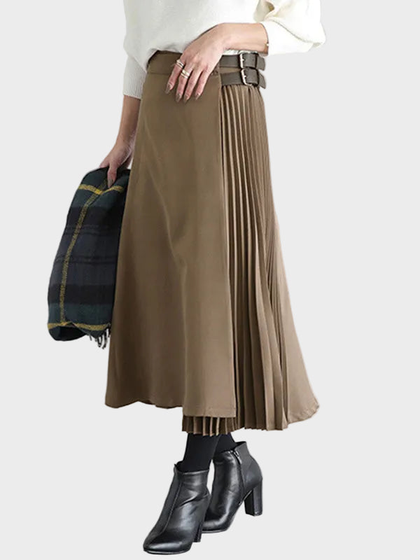 Giana | Graceful A-Line Pleated Skirt