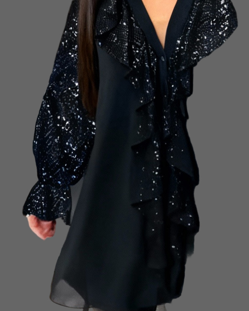 loose, solid-colored t-shirts with ruffles