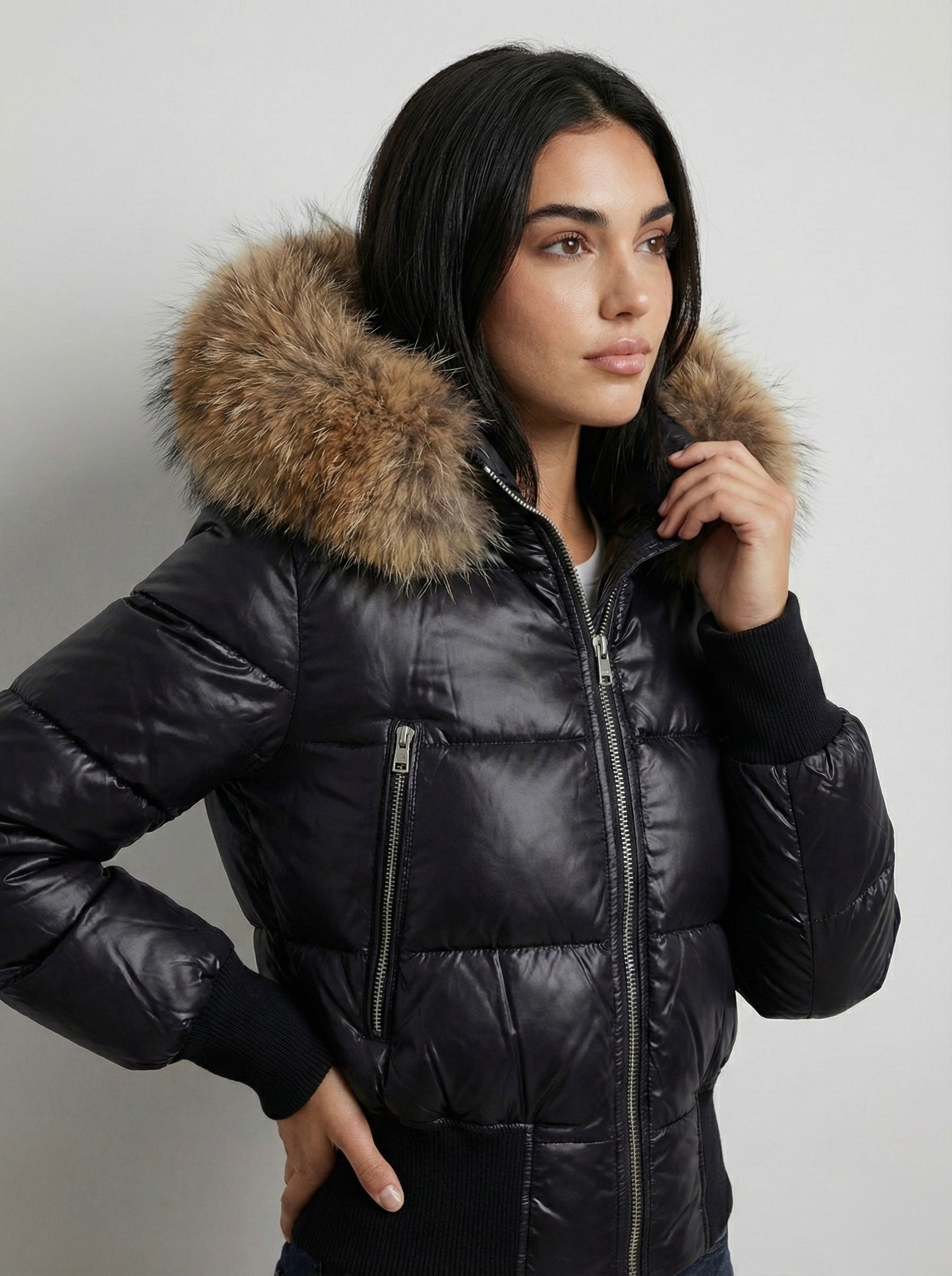 Savoy | Faux Fur Hooded Puffer Jacket