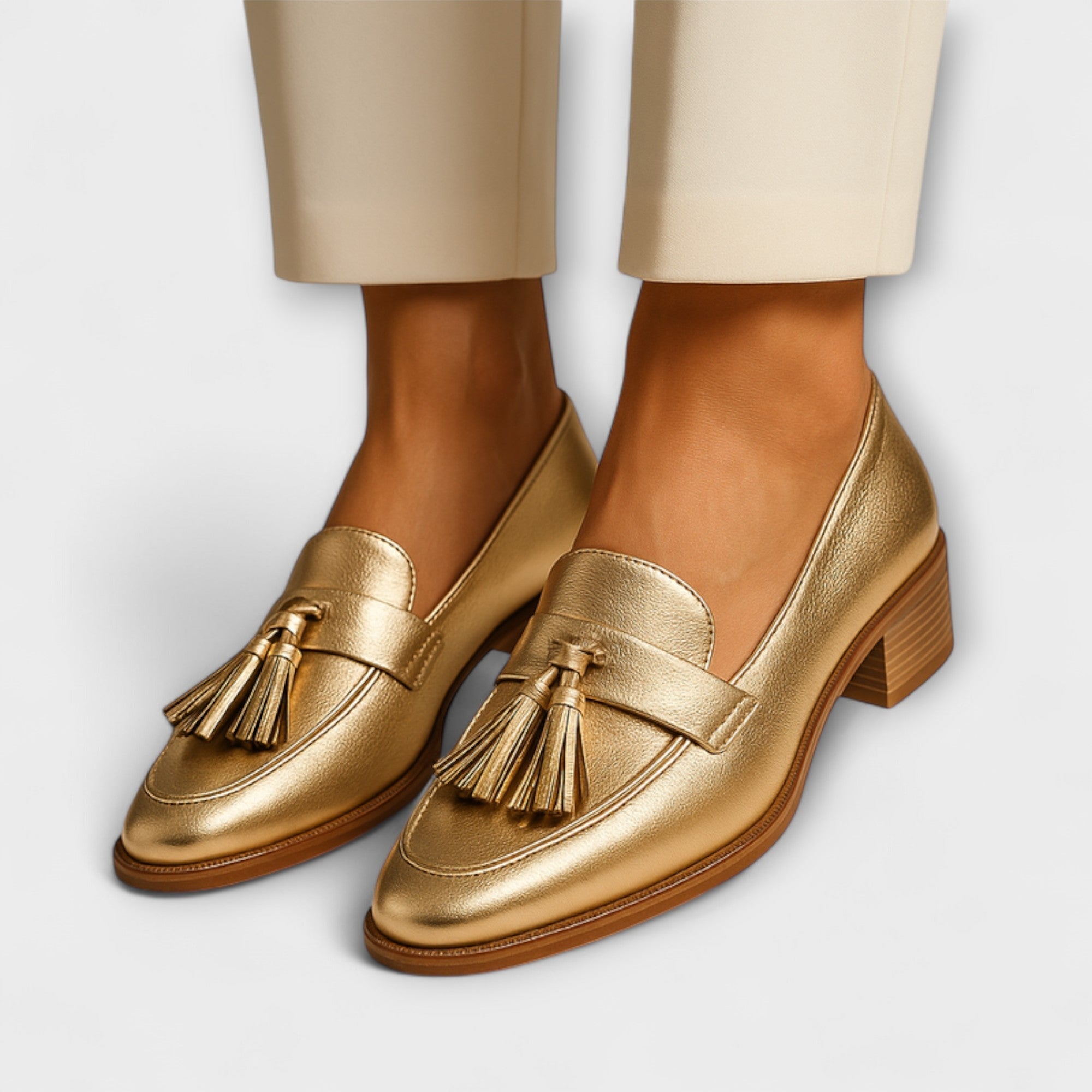 Celeste - Gold Slippers
